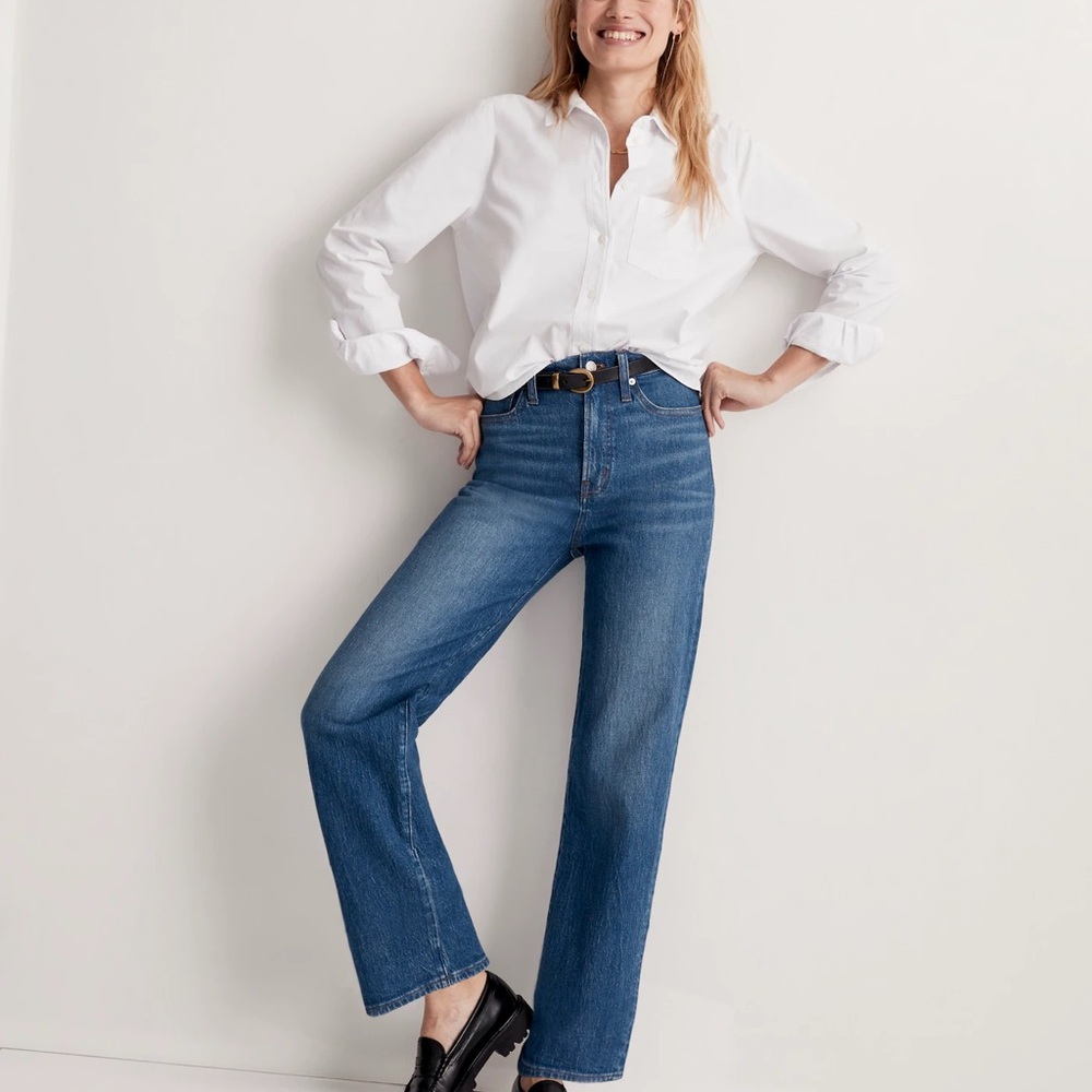 Madewell High Rise wide leg jeans